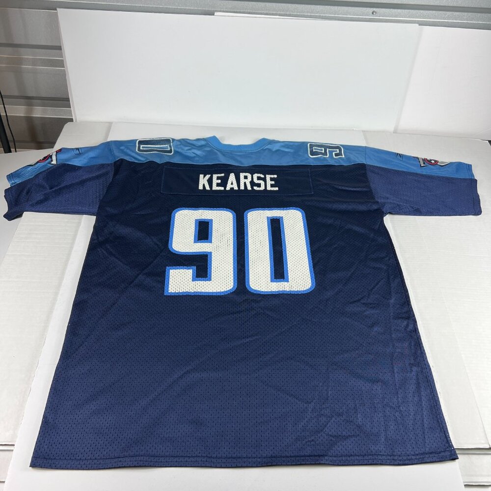 Y2K Reebok Tennessee Titans Jevon Kearse Football Jersey Extra Extra Large Blue - Picture 9 of 15